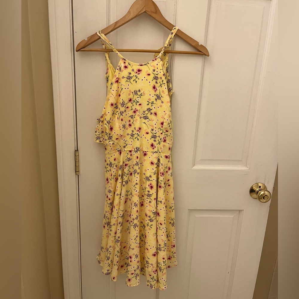 Strapping Yellow Floral Dress (M)